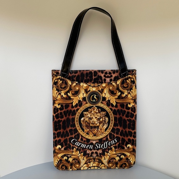 Carmen Steffens  NEW Leopard and Gold Tote Bag - Picture 2 of 7